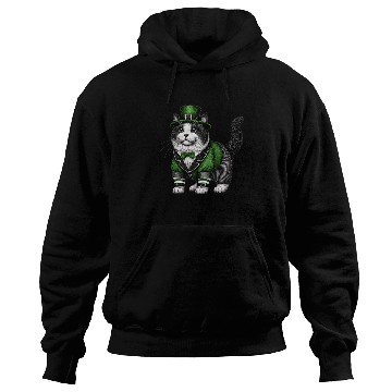 Discover Lucky Cat in Green - St. Patrick’s Day Hoodies