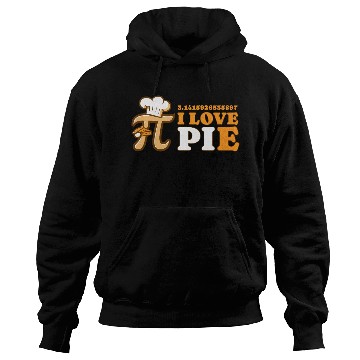 Discover I Love Pie Funny Pi Day Design Hoodies