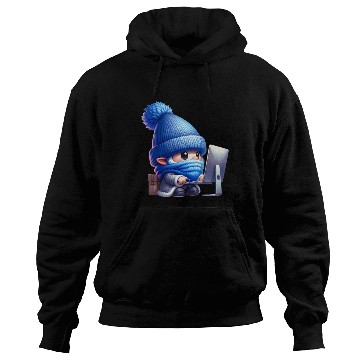 Discover Hardworking Gnome at the Computer Hoodies