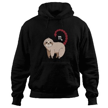 Discover Scorpio Zodiac Sloth with Scorpio Sign Tail Hoodies