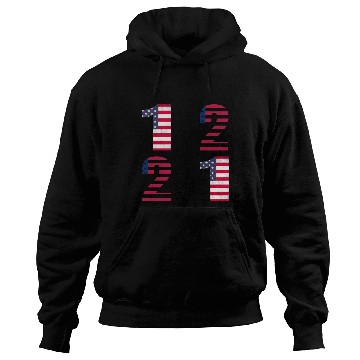 Discover 12 21 American Flag Numbers Hoodies