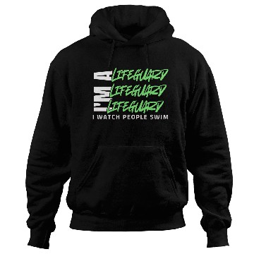 Discover Funny Modern Typography lifeguard instructor Swim Hoodies