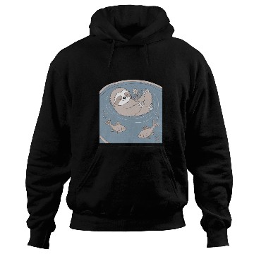 Discover Relaxing Pisces Zodiac Sloth Embracing Serenity Hoodies