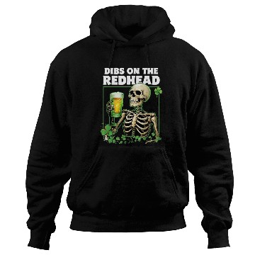 Discover Dibs on the Redhead Skeleton St. Patrick's Day Hoodies