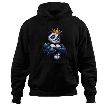Discover Muscular Panda King Fitness Workout Hoodies