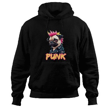 Discover Punk Pug with Mohawk and Jacket - Embrace the Hoodies