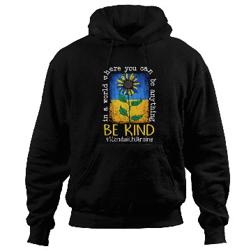 Discover Be Kind Sunflower Ukraine Flag Hoodies