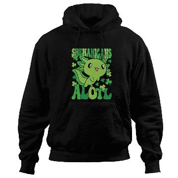 Discover Axolotl St. Patrick's Day Shenanigans Alotl Hoodies
