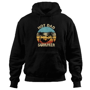 Discover Hot Dad Summer Vintage Retro Sunset Hoodies