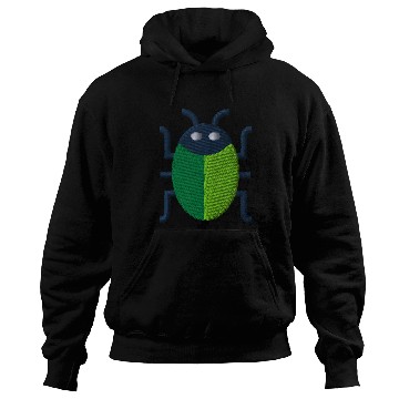 Discover Green bug embroidered Hoodies