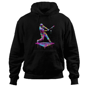 Discover Ice Cream Drip Baseball Bat Baseball Player Hoodies