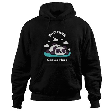 Discover patience grows here funny inspirational bear Hoodies