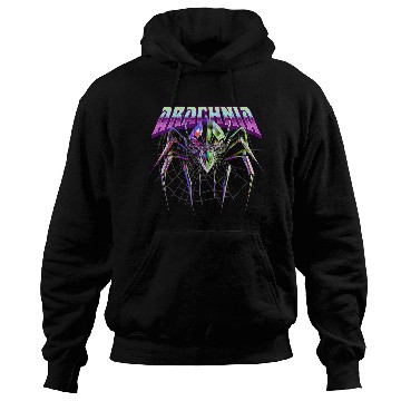 Discover Arachnia Spider On Web Hoodies