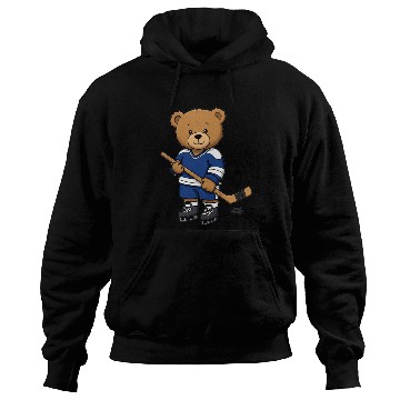 Discover Teddy bear ice hockey player Hoodies