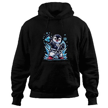 Discover Penguin Karate Ice Master Powers Unleashed Hoodies