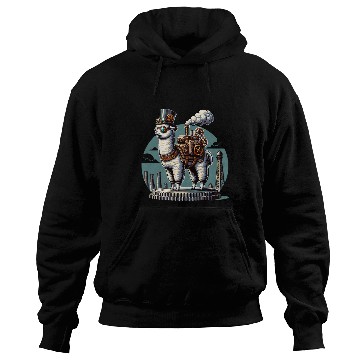 Discover Steampunk Llama With Top Hat and Gears Hoodies