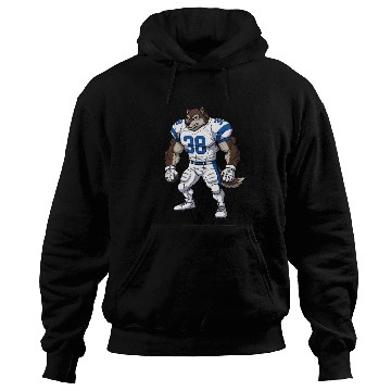Discover Wolf American football player Hoodies
