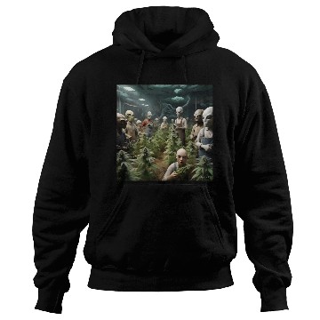 Discover A cannabis farm run by aliens Hoodies