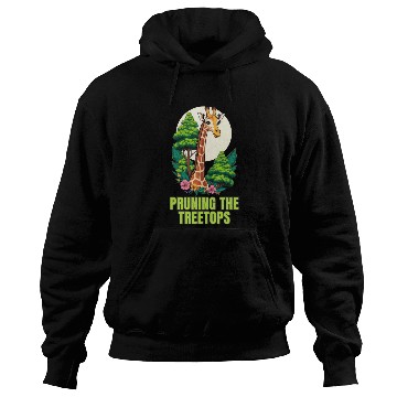 Discover Gardener Giraffe - Pruning the treetops Hoodies