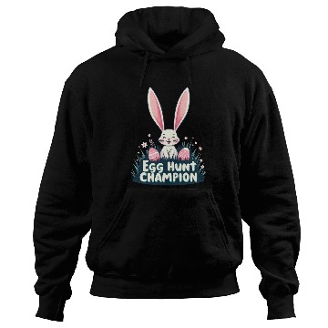 Discover Egg Hunt Champion Bunny Design Hoodies