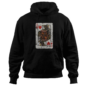 Discover Queen of Hearts playing card Hoodies