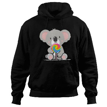 Discover Cute koala with a colorful lollipop Hoodies