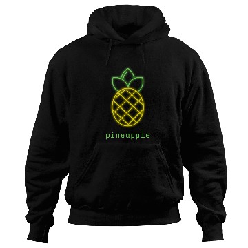 Discover Tropical Neon Pineapple Fruit Summer Design Hoodies