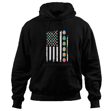 Discover USA Flag Easter Day Eggs Celebrate Patriotic Hoodies