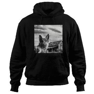 Discover Dog Selfie With Alien Ufo Hoodies