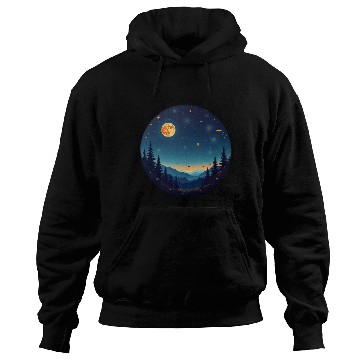 Discover Starry Night Mountain Hoodies