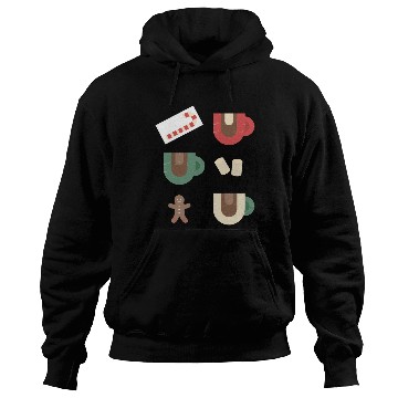 Discover Cute Retro Hot Cocoa Christmas Mug Design Hoodies