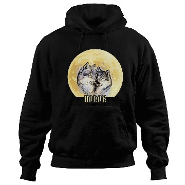 Discover Wolf Honor Hoodies – Majestic Wolves Under