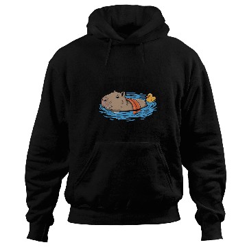 Discover Chillin' Like A Capybara Relaxing Vibes Graphic Hoodies