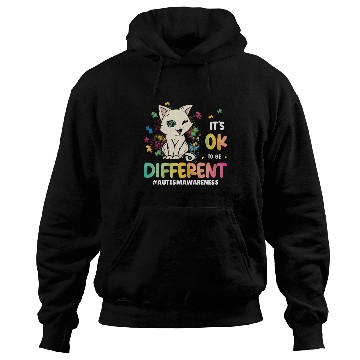 Discover Support Autistic Adults Kids Autism Different Cat Hoodies