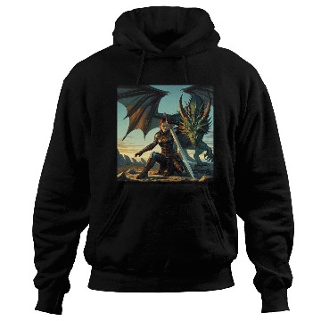 Discover Warrior Woman & Dragon Hoodies