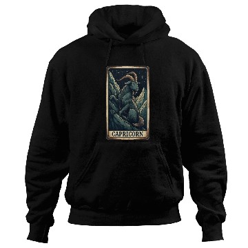 Discover Zodiac Card Capricorn Hoodies