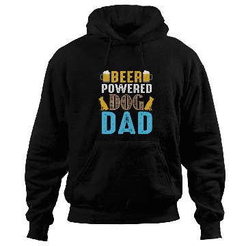 Discover BEER Powered Dog DAD Hoodies