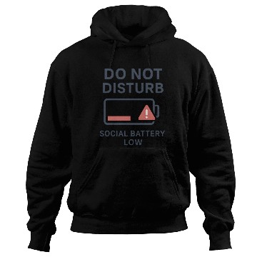Discover Do Not Disturb Social Battery Low Hoodies