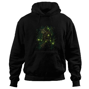 Discover Natural Magician Wolf In Bright Forest Magic Hoodies