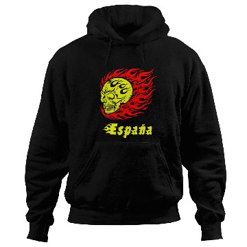 Discover Spain Skull Design Design Hoodies