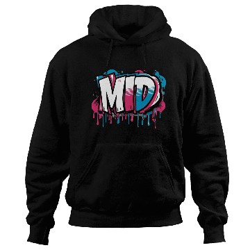 Discover MID Graffiti Hoodies – Funny Gen Z Slang Design