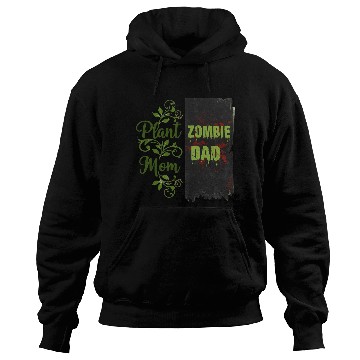 Discover Plant Mom Zombie Dad Couple Design Hoodies