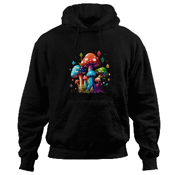 Discover Nature's Psychedelic Mushrooms Hoodies