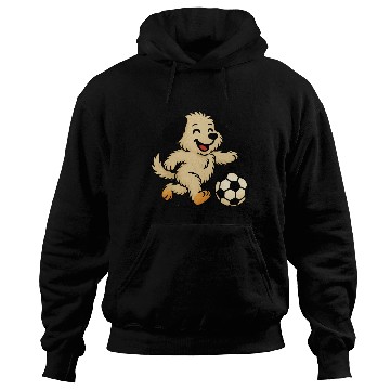Discover Puppy playing Soccer Hoodies