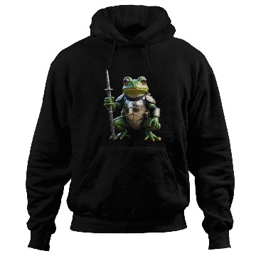 Discover frog in medieval armor Hoodies