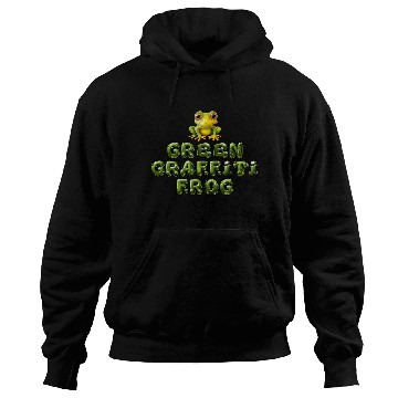 Discover Green Graffiti Frog  Yes, that's me! Hoodies