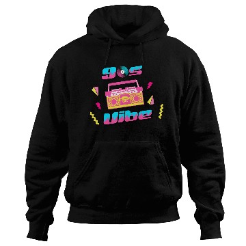 Discover 90s Vibe Retro Nostalgia Boombox Hoodies