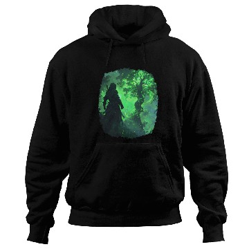 Discover Mystical Scene With A Green Powerful Tree Hoodies
