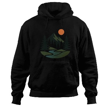 Discover Scenic Nature View – Peaceful Landscape design Hoodies