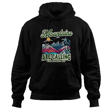 Discover Mountains Are Calling Retro Adventure Hoodies